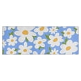 thumbnail image 1 of Blue Daisy Flower Green Leaves Pattern Kitchen Rug Mat,Kitchen Runner Rugs Non Skid Washable,Decorative Kitchen Floor Mats for Kitchen,Sink,Laundry,17"X47", 1 of 5