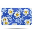 thumbnail image 1 of Blue Daisy Flower Lightblue Petals Pattern Bathroom Rugs Mat,Non Slip Microfiber Bathroom Rug,Rubber Backing,Soft Bathroom Mats for Bathroom Floor,Tub and Shower,17x30in(43x75cm), 1 of 5