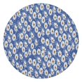 thumbnail image 1 of Blue Daisy Flower Pattern Round Fitted Tablecloth with Elastic Edge,Dining Table Cover Waterproof,Outdoor Round Tablecloth for Camping,Dining,Indoor and Outdoor, 1 of 7