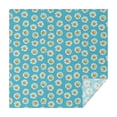 thumbnail image 1 of Blue Daisy Flower Pattern Square Tablecloth,Waterproof Square Table Cover,Wipeable Spillproof Washable Table Cover for Home Kitchen Party Decor 52"x52"(132x132cm), 1 of 6