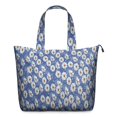 thumbnail image 1 of Blue Daisy Flower Pattern Travel Tote Bags for Women Carry On,Large Weekender Bags for Women Travel,Multi Functional Duffle Bag for Work,Shopping,Sports, 1 of 5