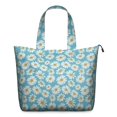 thumbnail image 1 of Blue Daisy Flower Pattern Travel Tote Bags for Women Carry On,Large Weekender Bags for Women Travel,Multi Functional Duffle Bag for Work,Shopping,Sports, 1 of 5