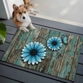 thumbnail image 1 of Blue Daisy Front Door Rugs 2x3 ft Butterfly Farmhouses Countryside Wood Grain Small Rug for Entryway Non Slip Washable Bathroom Door Mat Absorbent Floor Mat for Indoor Entrance, 1 of 9