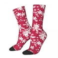 thumbnail image 1 of Blue Daisy Socks Winter Beautiful Flower Print Stockings Vintage Women Men Comfortable Soc, 1 of 7
