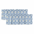 thumbnail image 1 of Blue Daisy Valances for Windows, Decorative Rod Pocket Window Valance Curtains, Spring Floral Elegant Pastoral Botanical Short Curtain Drapes for Kitchen/Bathroom/Living Room, 2 Panels, 42" W x 18" L, 1 of 8