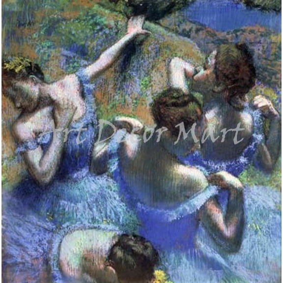 "Blue Dancer, Degas - CANVAS OR WALL ART PRINT"
