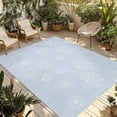 thumbnail image 1 of Blue Dandelion Outdoor Rug for Patio/Deck/Porch, Non-Slip Large Area Rug 3 x 5 Ft, Spring Modern Minimalist Country Flower Indoor Outdoor Rugs Washable Area Rugs, Reversible Camping Rug Carpet Runner, 1 of 8