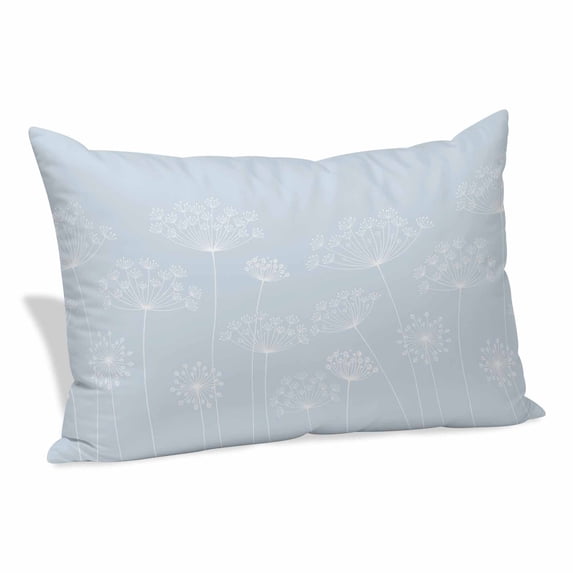 Blue Dandelion Pillow Covers King, Spring Modern Minimalist Country Flower Soft Brushed Microfiber Breathable Throw Pillow Covers, Decorative Pillowcase with Zipper for Couch Sofa Bedroom 20"x36"