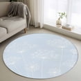thumbnail image 1 of Blue Dandelion Round Rug 3.3ft Washable Circle Entryway Rugs Non Slip Spring Modern Minimalist Country Flower Area Rug Indoor Floor Carpet for Bedroom Kitchen Living Room Home Office Dining Room, 1 of 8