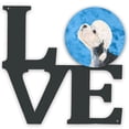 thumbnail image 1 of Blue Dandie Dinmont Terrier Metal Wall Artwork LOVE, 1 of 2