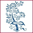thumbnail image 1 of Blue Danube 1 Stencil - Blue Onion Style Flower Floral Arrangements Bouquet Colonial Romantic DIY Vase Pitcher Decor Painting Gifts Crafts Laser Cut Mylar Reusable Templates - The Artful Stencil, 1 of 6