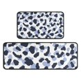 thumbnail image 1 of Blue and Dark Blue Leopard Pattern Kitchen Rugs Sets Of 2,Anti Fatigue Kitchen Mat Rugs Non Slip Washable,Decorative Kitchen Floor Mats for Kitchen,Sink,Laundry,17"X30"+17"X47", 1 of 7