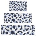 thumbnail image 1 of Blue and Dark Blue Leopard Pattern Kitchen Rugs Sets Of 3,Kitchen Runner Rugs Non Skid Washable,Decorative Kitchen Floor Mats for Kitchen,Sink,Laundry,17"x30"+ 17"x47" + 17"x59", 1 of 6