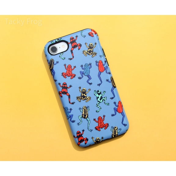 Blue Dart Frog Case With Vibrant Amphibian Nature Pattern for iPhone 17 16 15 14 13 12 11 Pro Max