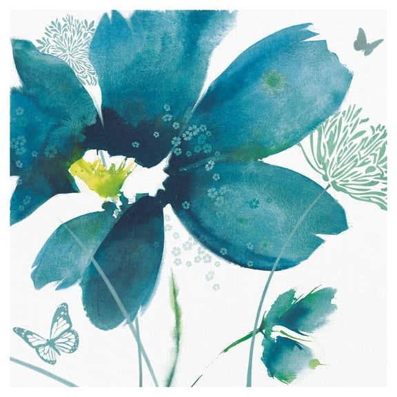 Blue Dawn I by Ruth Yardley Floral Canvas Art