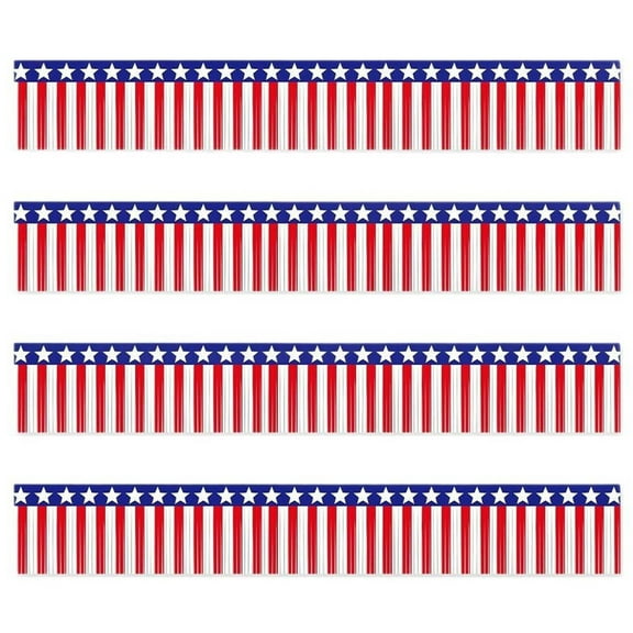 Blue Decorations for Party, Porch Decorations Outdoor, 16Ft Fringe Banner, Hanging Stars, Outdoor Hanging Decor, Holiday Decor Outdoor, Yard Decorations, 1 Pc