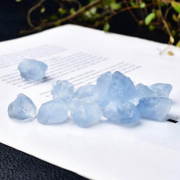 Blue Decorative Stone Style Rocks 500g, Irregular Polished Aquarium Stones for Fish Tank, Vase Filler & Aroma Diffuser Dcor