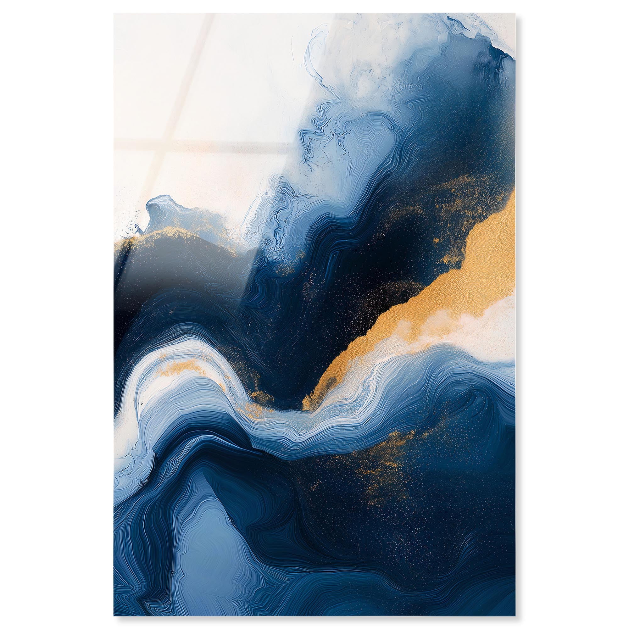 Blue Deep III Acrylic Blue Geode Wall Art by Art Remedy, Ready to Hang ...