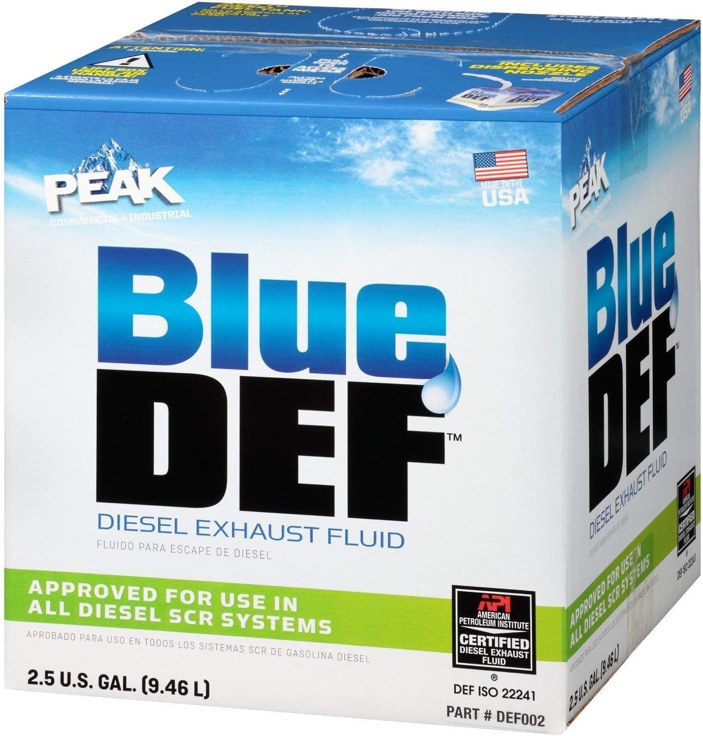 Blue Def DEF002-2PK Diesel Exhaust Fluid, 2.5 Gallon, 2 Pack