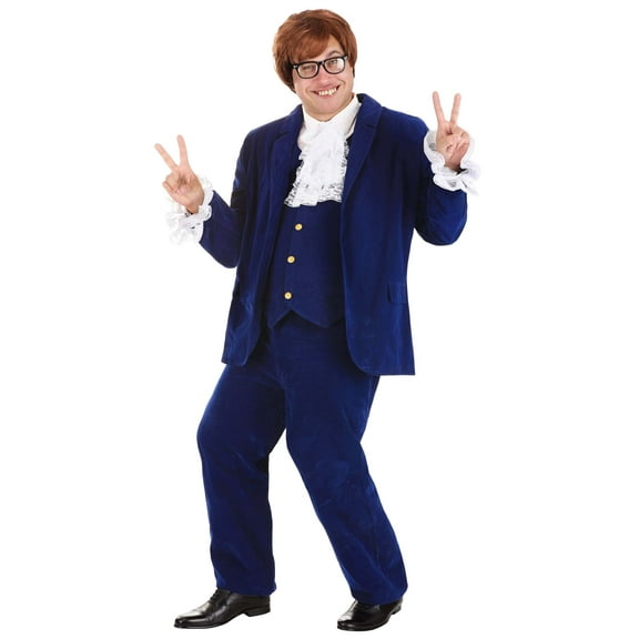 Blue Deluxe Plus Size 60's Swinger Costume