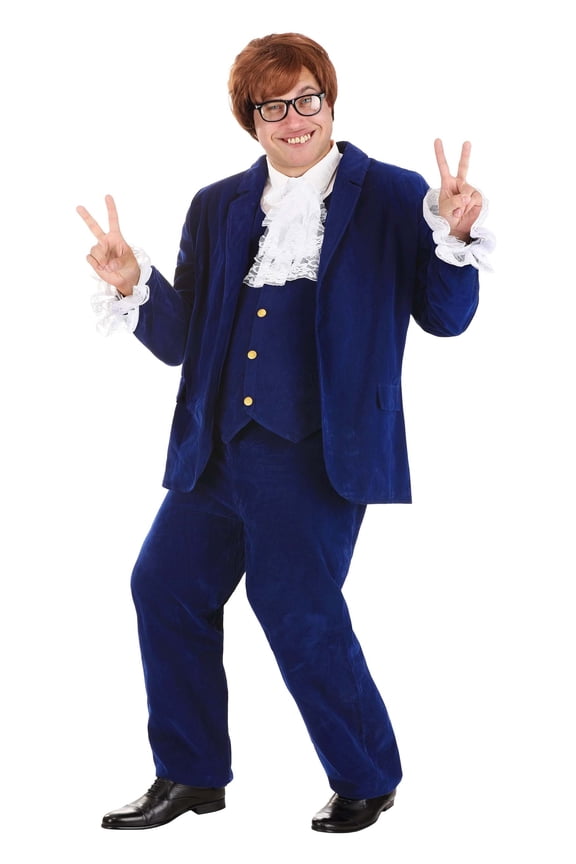 Blue Deluxe Plus Size 60's Swinger Costume