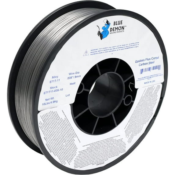 Blue Demon E71T-11 X .035 X 10LB Spool gasless flux core welding wire