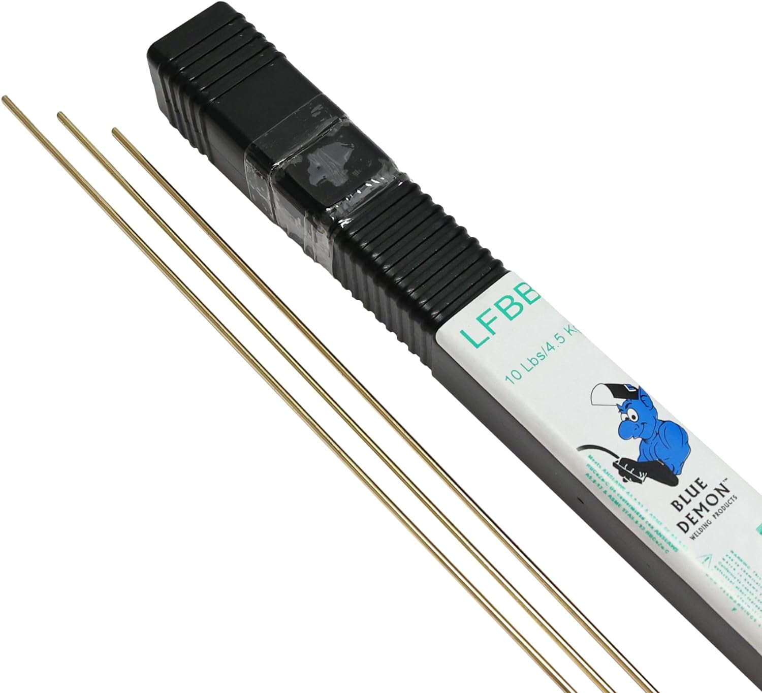 Blue Demon RBCuZnC X 1/8in X 36in X 10 lb Box (Low Fuming Bronze Bare