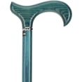thumbnail image 1 of Blue Denim Derby Walking Cane Stylish Ash Wood Stick with Comfortable Derby Handle Ideal for Men and Women, 1 of 6