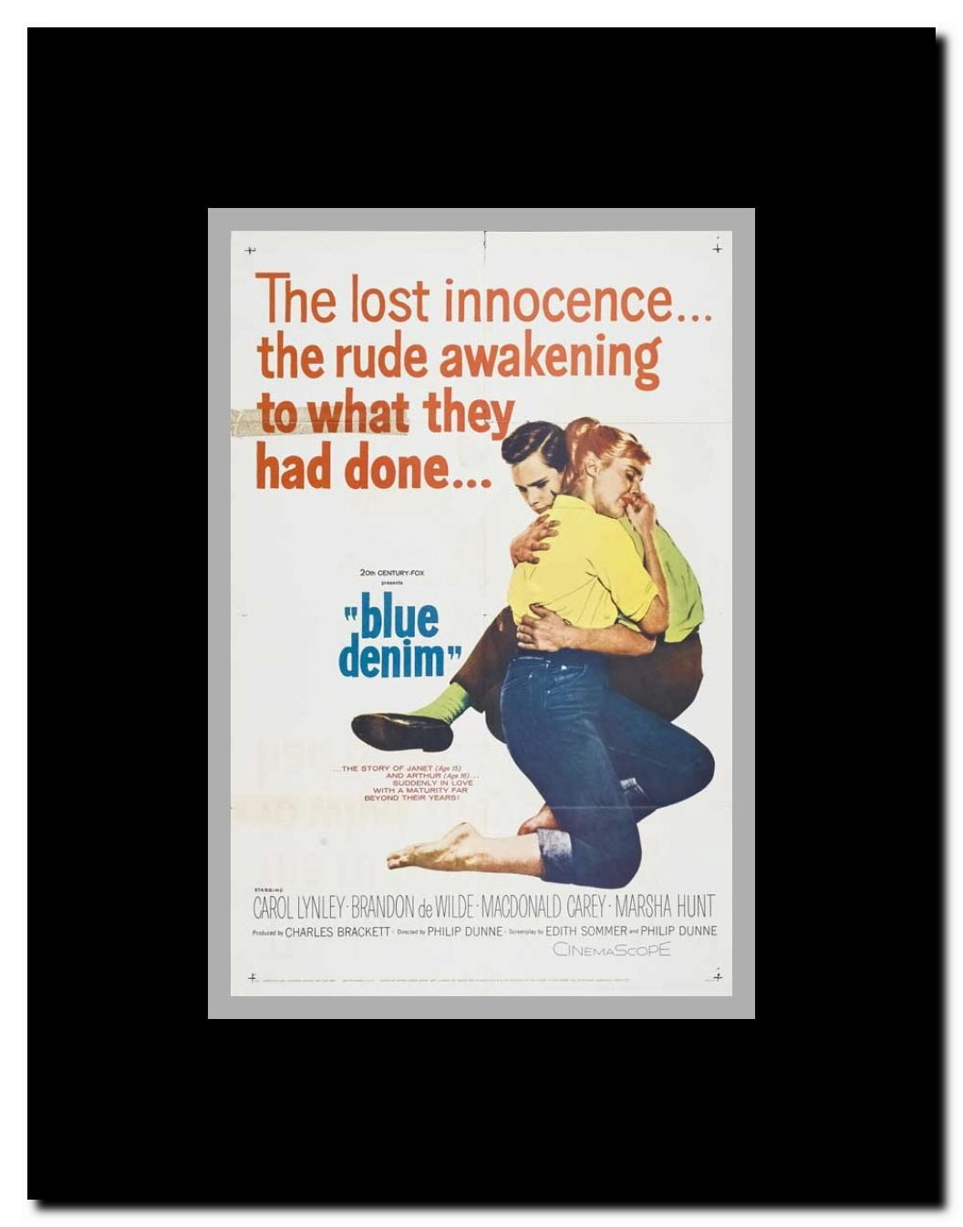 Blue Denim Framed Movie Poster