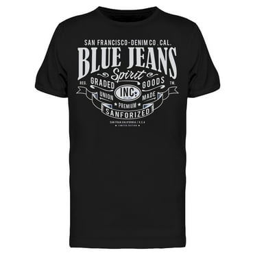 Blue Denim San Francisco T-Shirt Men -Image by Shutterstock, Male x-Large