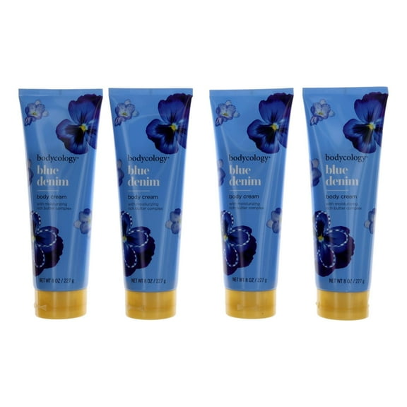 Blue Denim by Bodycology, 4 Pack 8oz Moisturizing Body Cream women