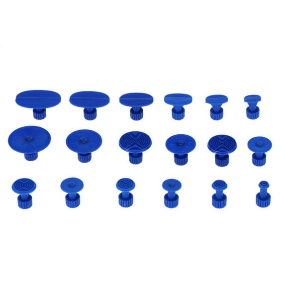 Blue Dent Puller Tabs Set - 18Pcs Car Auto Body Dent Repair Tool Accessory
