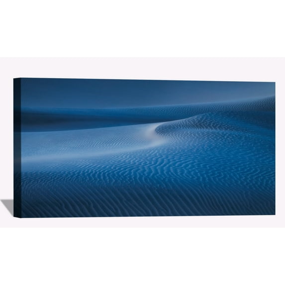 Blue Desert Dune Wall Art Desert Sunset Picture Canvas Art Sand Dunes Framed Painting Wall Decor For Home Office Bedroom Livingroom Ready to Hang