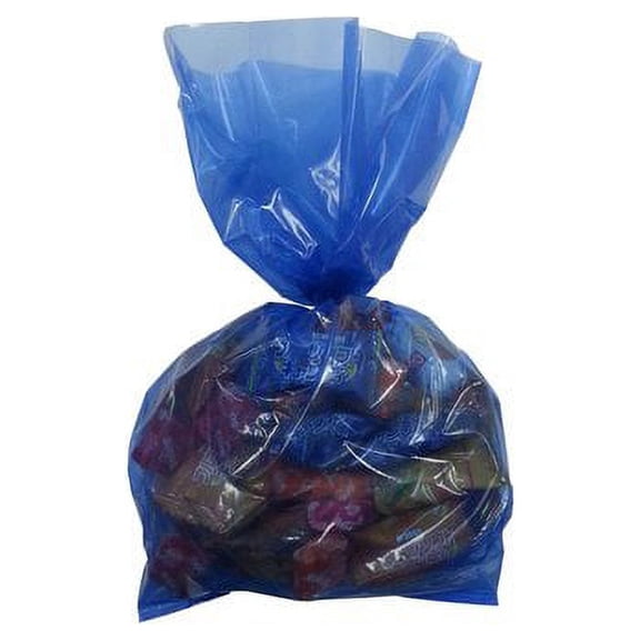Blue Design Cello Treat Bags, 20-Pack
