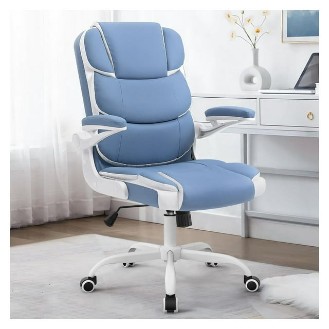 Blue Desk Chair Ergonomic Office Chair Lumbar Support Desk Chairs with