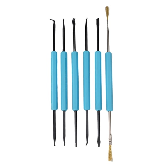 Blue Desoldering Aid Tool High Quality Grinding Cleaning Hand Tools 6in1 Solder Assist Repair Tool For IC Disassembly