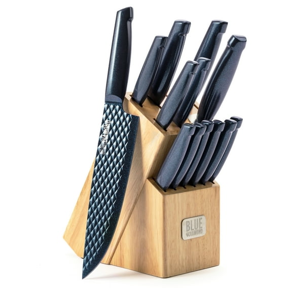 Blue Diamond 14 Piece Stainless Steel Sharp Stone Knife Set