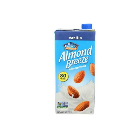 Blue Diamond Almond Breeze Almondmilk, Vanilla, 32 Oz - Pack Of 3