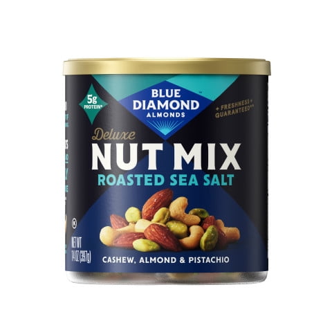 Blue Diamond Almond Deluxe Nut Mix Roasted Sea Salt, 14 oz.