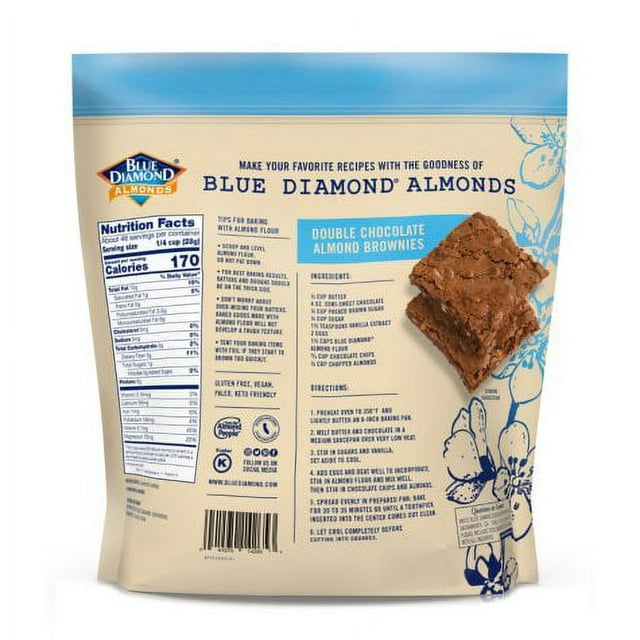 Blue Diamond Almond Flour Finely Sifted Certified Gluten Free Kosher Certified Product of USA, 3 Lbs 48 oz by Blue Diam