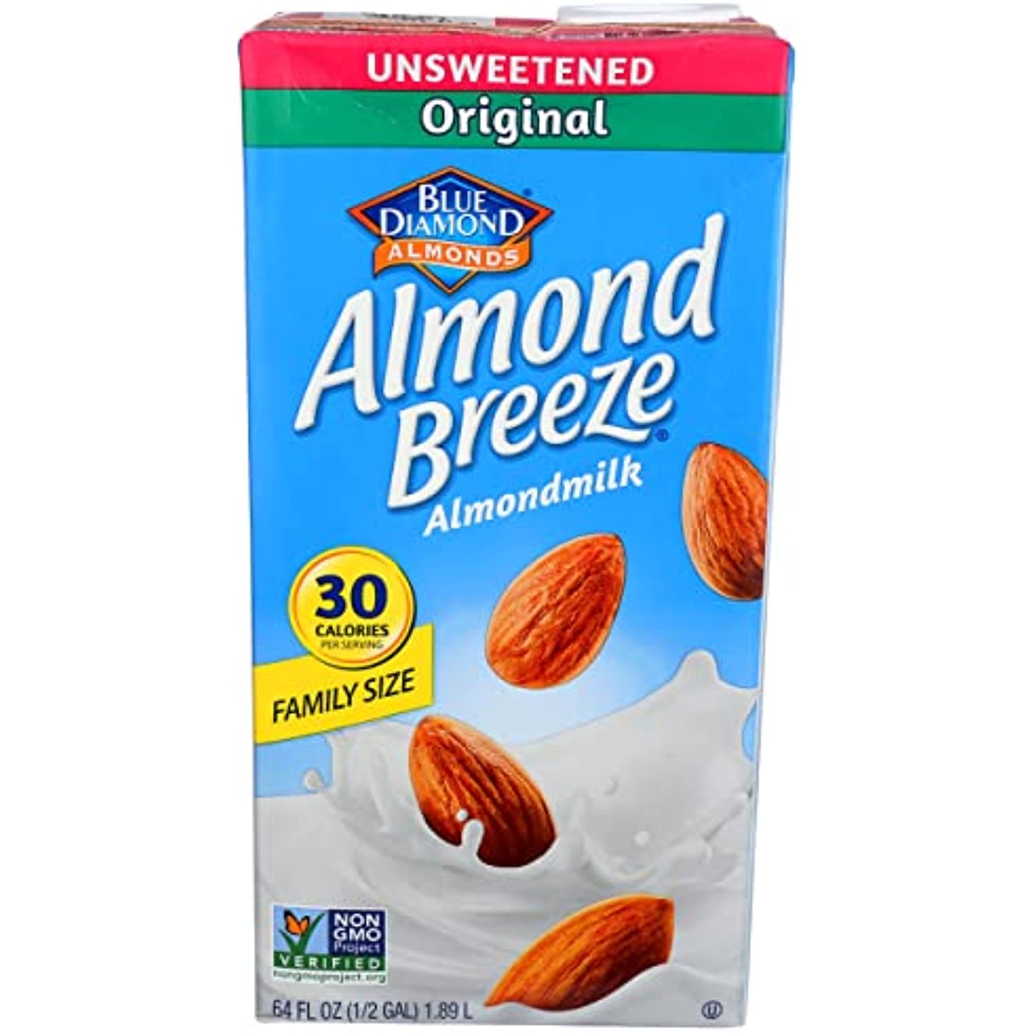 Blue Diamond, Almond Milk Original Unsweetened, 64 Fl Oz