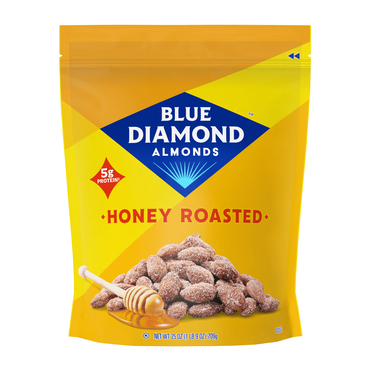 Blue Diamond 25oz Honey Roasted Bag - Walmart.com