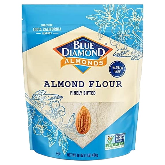 Blue Diamond Almonds, Almond Flour, Gluten Free, Blanched, Finely Sifted, 1 Lb