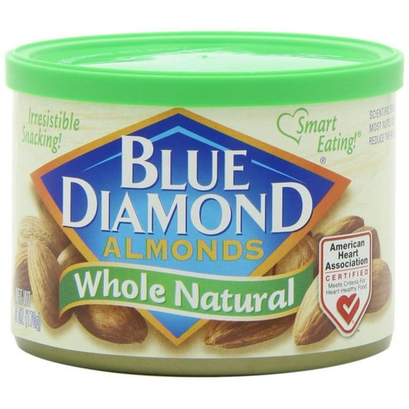 (Price/Case)Blue Diamond Almonds Almond Whole Natural 6Oz, 6 Ounces, 12 per case