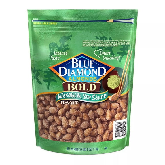 Blue Diamond Wasabi and Soy Sauce Almonds (40 Ounce)