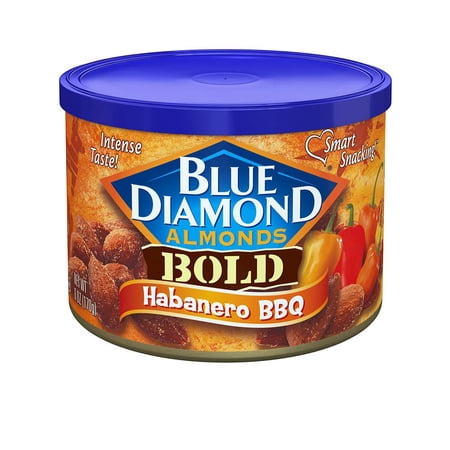 Blue Diamond Almonds Bold Habanero BBQ -- 6 oz Pack of 2
