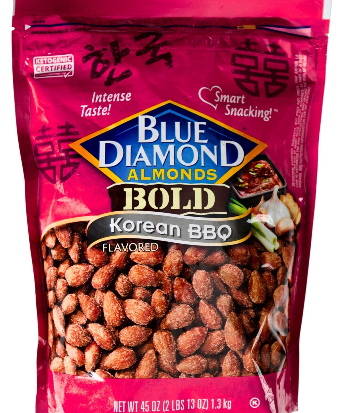Blue Diamond Almonds Bold Korean BBQ Flavor, 45 Ounce