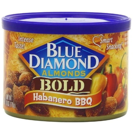 Blue Diamond Almonds Habanero Bbq, 6-Ounce Containers (Pack Of 4)