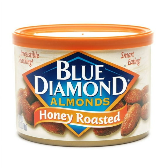 Blue Diamond Almonds Honey Roasted 6.0 oz Pack of 2