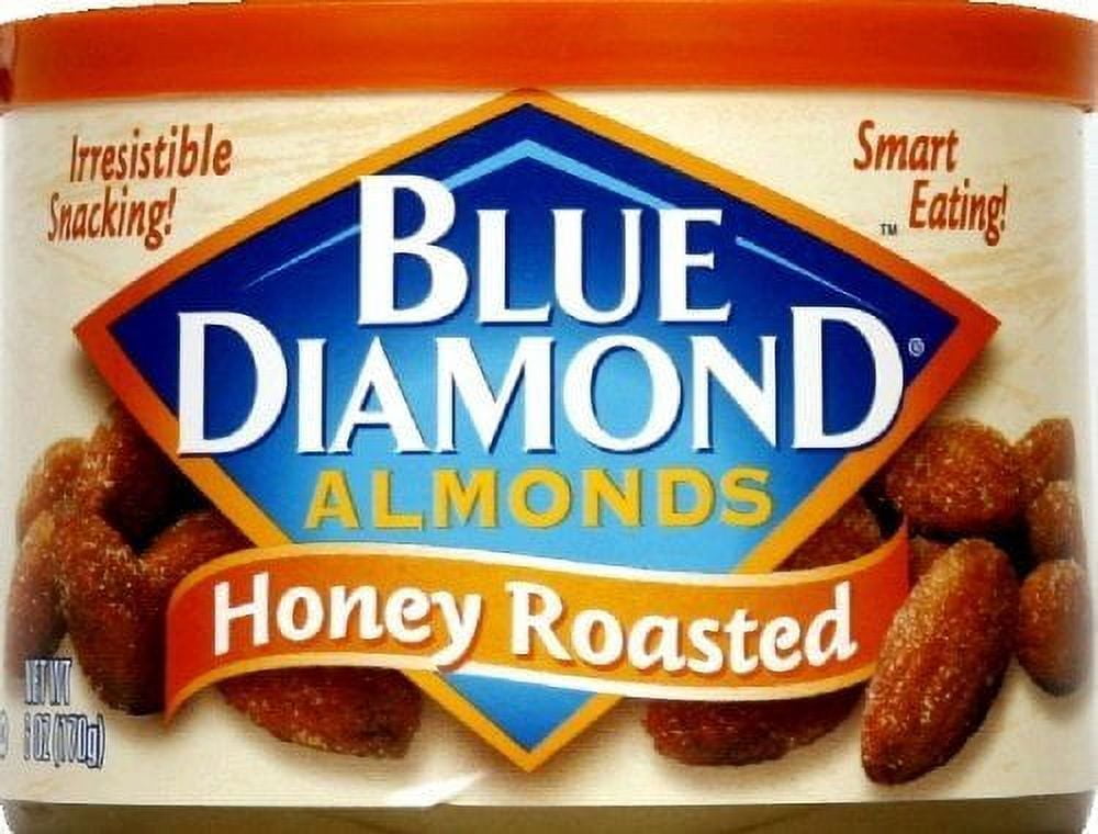 Blue Diamond Almonds Honey Roasted 6 Oz. - 2 Pack - Walmart.com